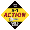 A-1 ACTION SAFE AND LOCK LOGO-LOCKSMITH SERVICES IN BREVARD